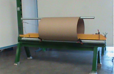 HORIZONTAL EQUIPMENT FOR GLUEING CYLINDER